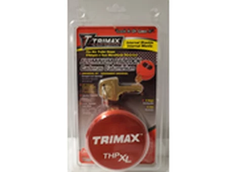 Trimax Locks TRIMAX  RED SOLID ALUMINUM HOCKEY PUCK INTERNAL SHACKLE UNIVERSAL FIT
